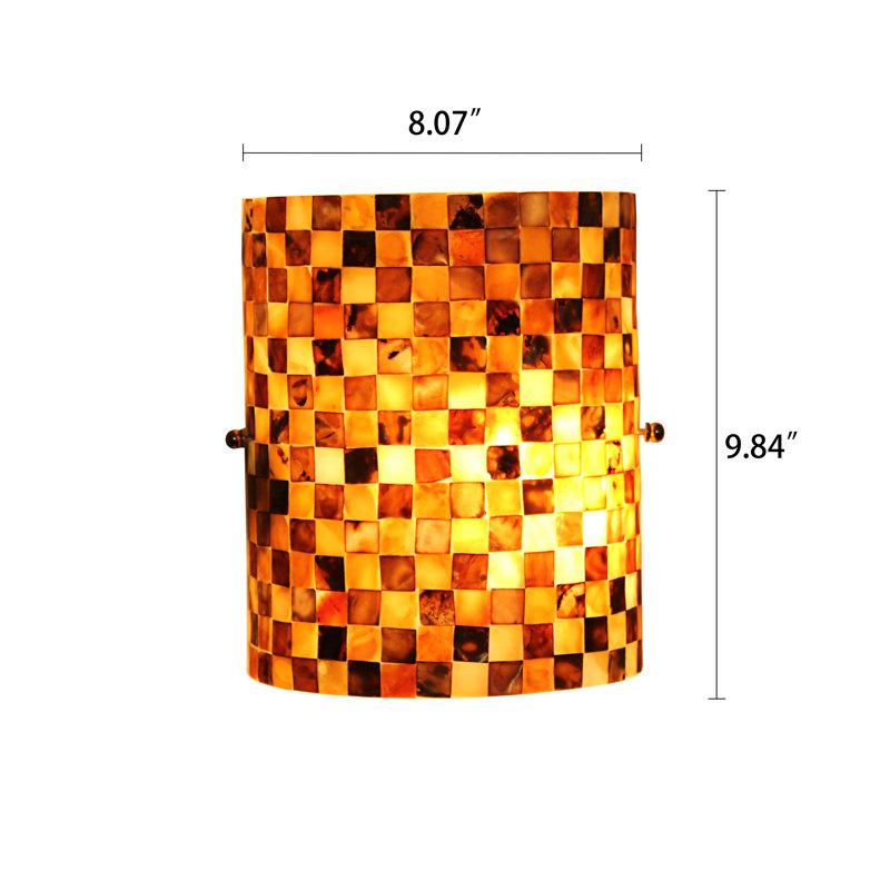 Elgielyn Ceramic Flush Mounted Sconce