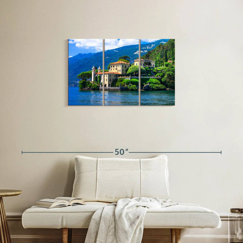 Sebbie Lake Como View, 20" H x 33" W