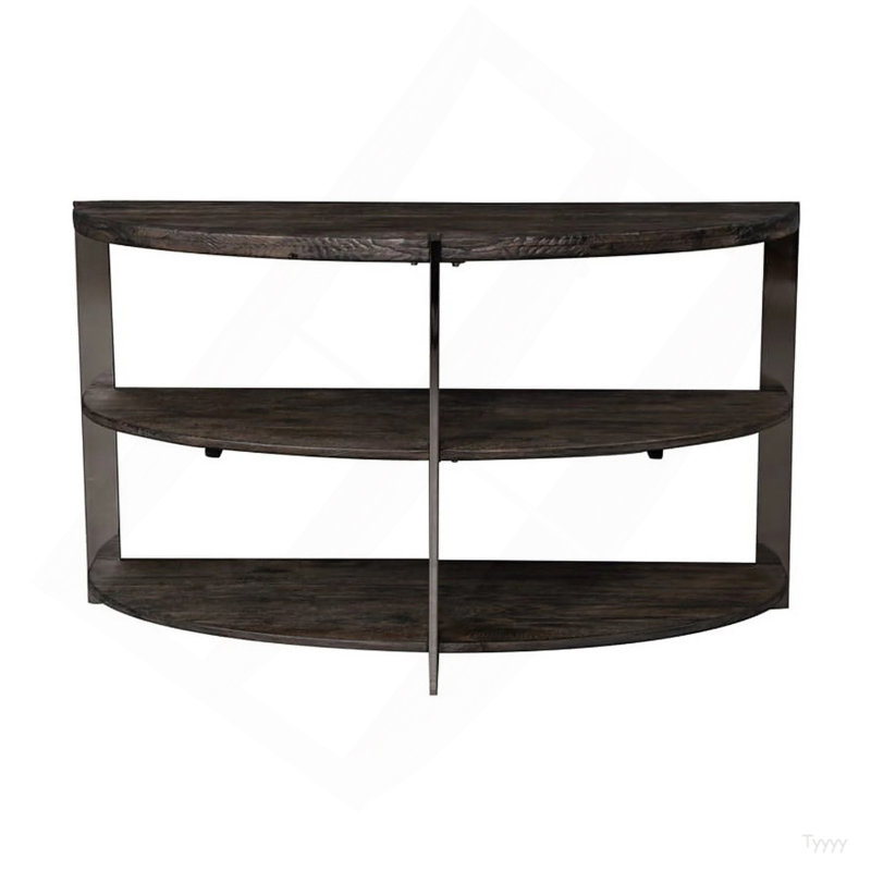 Console Kalne en forme de demi-lune avec 2 tablettes ouvertes