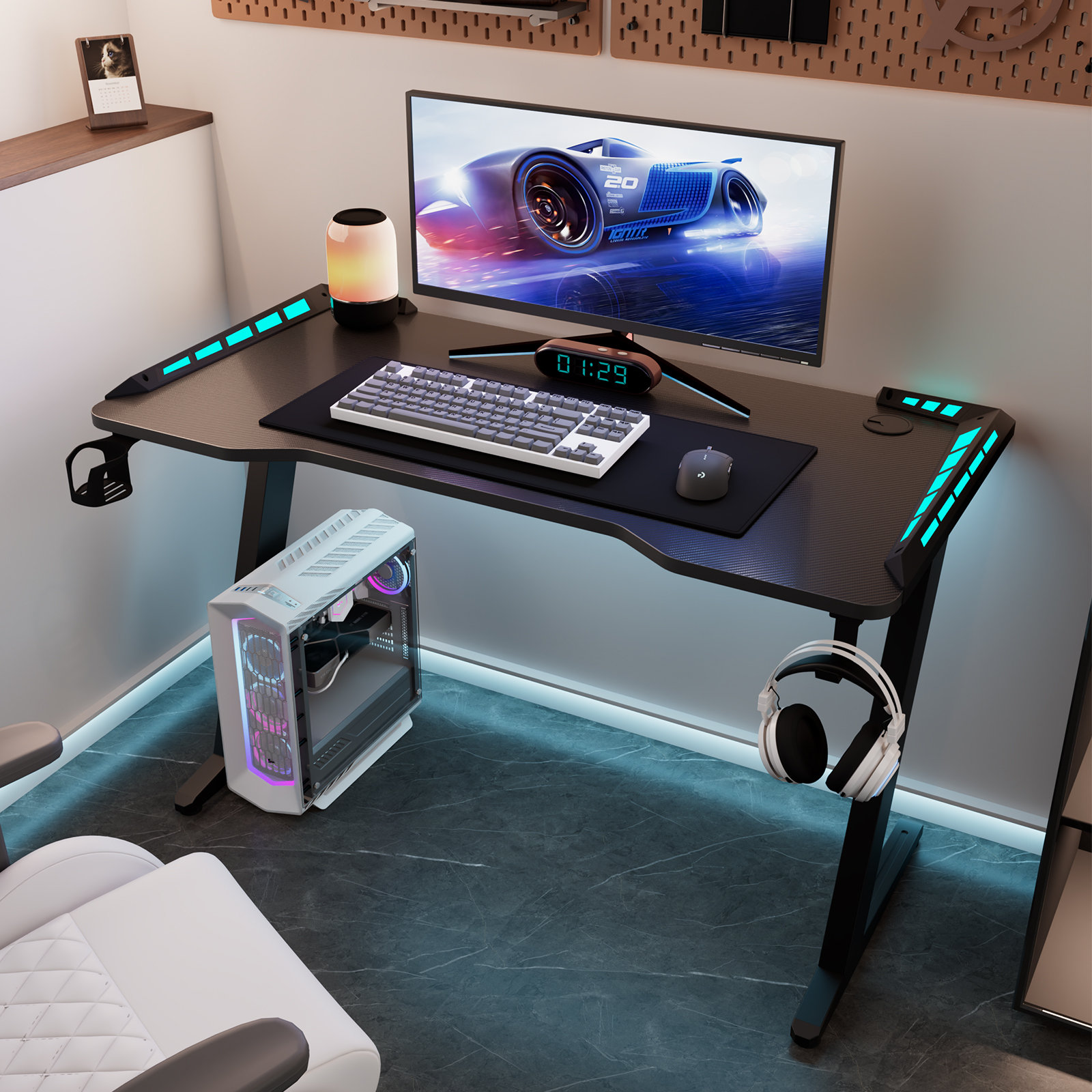 Inbox Zero 120Cm W Rectangular Computer Desk | Wayfair.co.uk
