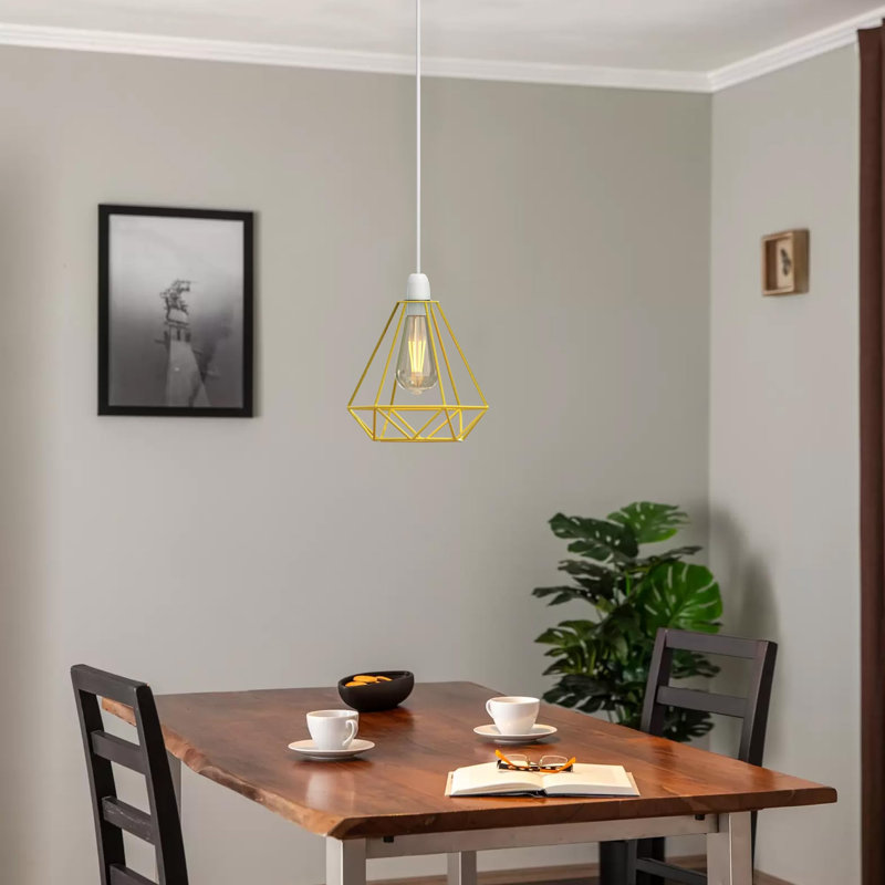 Brookton - Light LED Geometric Pendant, Yellow