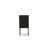 7 Piece Dining Set Consist of a Rectangle Dining Room Table with X-Legs and 6 Black Linen Fabric Upholstered Parson Chairs, wire brushed black finish-122138930-122138940-122138943