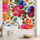 Panneau de papier peint adhésif 8,33 pi x l 100 po Brightly Flowers