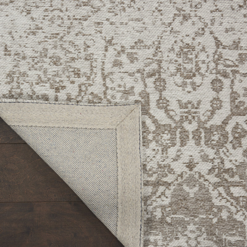 Basham Damask Indoor Rug, Rectangle 8' x 10'