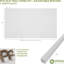 Ensemble de panneaux muraux réglables en PVC H 47 po x T 1 po avec lattes l 1 po, non fini (contient 42 lattes)-349102732