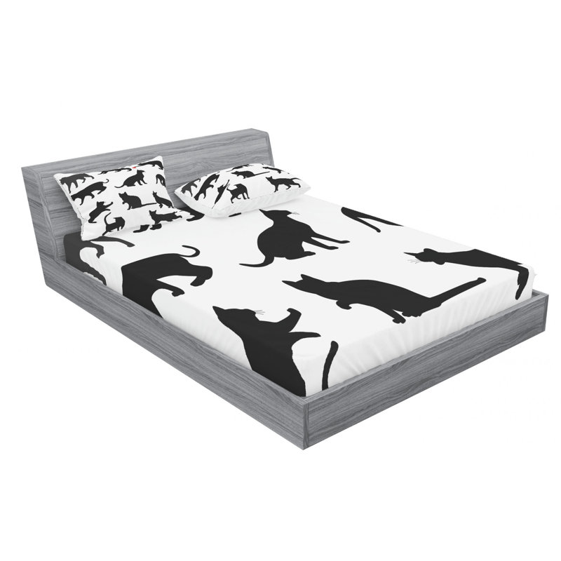 Microfiber Sheet Set, Queen Sheet Set with Fitted Sheet