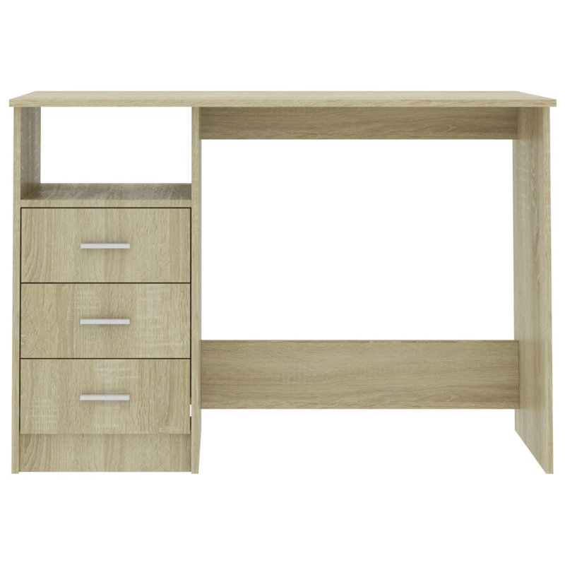 Desk Computer Desk Home Office Desk Workstation Table Engineered Wood, Sonoma oak