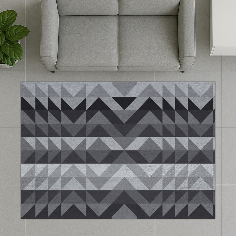 Geometric Area Rug, Rectangle 140 x 200 cm