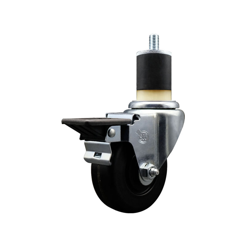 Roulettes pivotantes extensibles avec frein Phenolique SCC PLB 3,5 po x 1-7 / 8 po