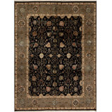 Hand Woven Silk and Wool Oriental Area Rug