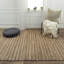 Tapis rayé en jute / sisal brun tissé à la main Florencio-1967994468