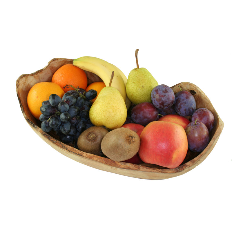 Union Rustic Cobie Wood Fruit Bowl, 20" H x 34" W x 20 "D