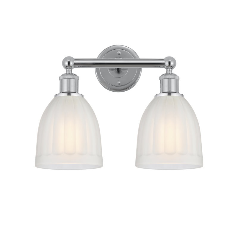 Radegonde 2 - Light Dimmable Vanity Light, White, Polished Chrome