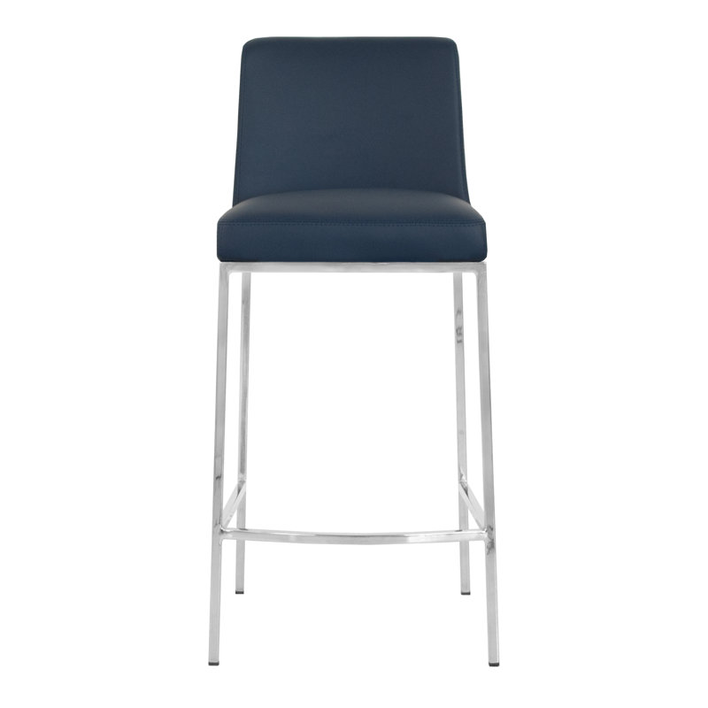 Tabouret de comptoir 26 po Aretha, Bleu pierre
