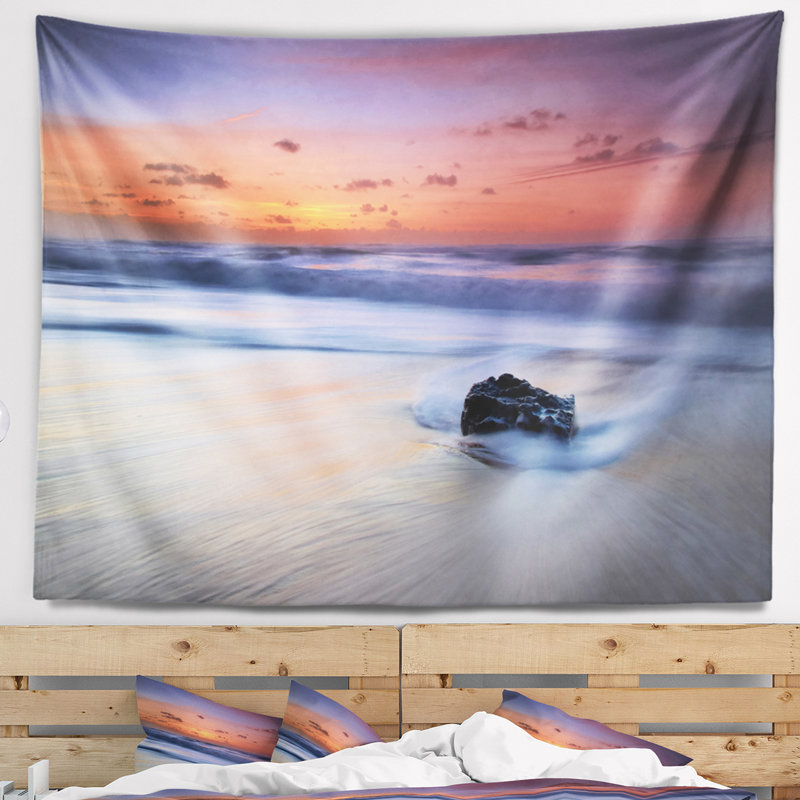 Tapisserie sintra magoito vagues de mer, H 32 po x l 39 po
