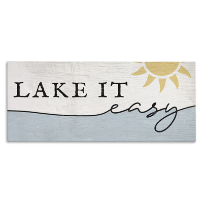 «Nautical Pun Lake It Easy», eau ensoleillée