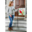 Winter Cardinal Couple Greeter avec piquet