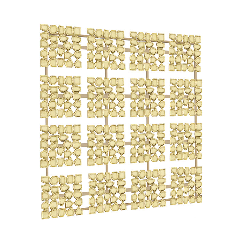 Glam Abstract Wall Decor on Metal