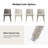 Verity Modern Upholstered Dining Chair with Ergonomic Design Set of 4-339868267