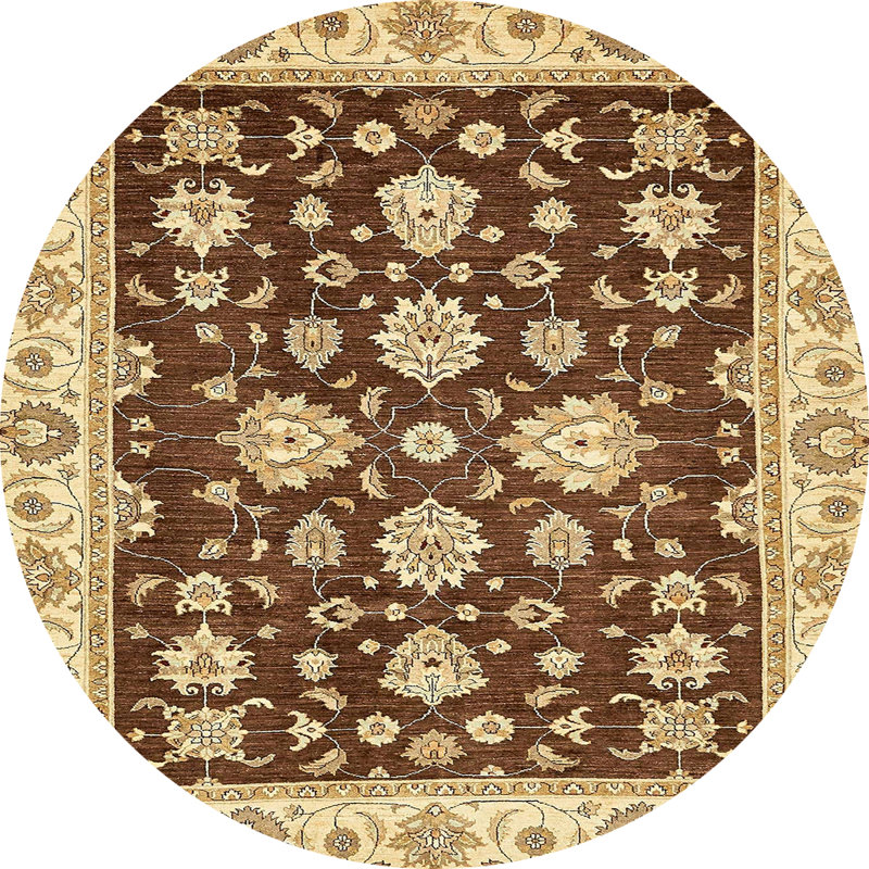 Oriental Indoor Rug, Round 3'