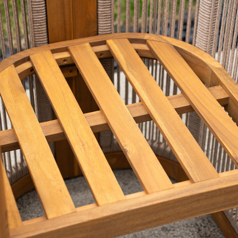 Chaise de patio en bois d'acacia Bramble