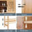 Over The Toilet Freestanding Space Saver Toilet Rack with Adjustable Inside Shelf and Open Shelf-771831415