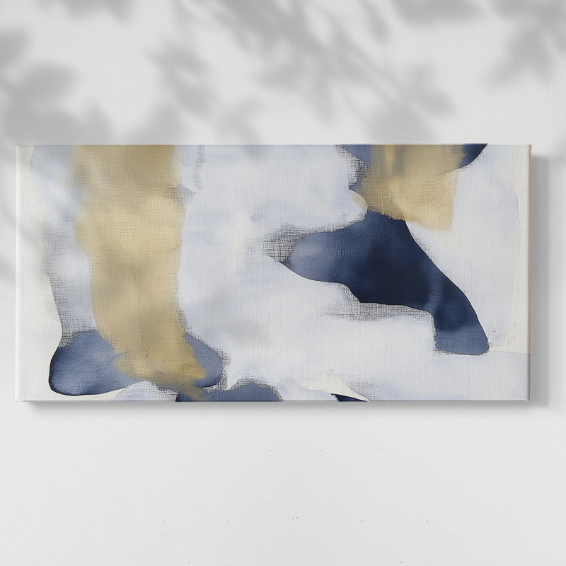 Toile tendue abstraite Seris 6 # LXIV-Gallery, H 20 po x l 40 po