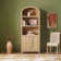 Sitarski Modern Arched Bookcase with Statement Cabinet