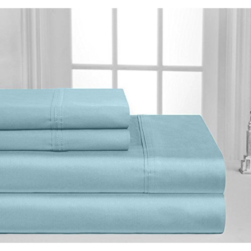 Ensemble de draps en coton à 100 % à densité de tissage de 1000 fils de la collection Milan, Turquoise