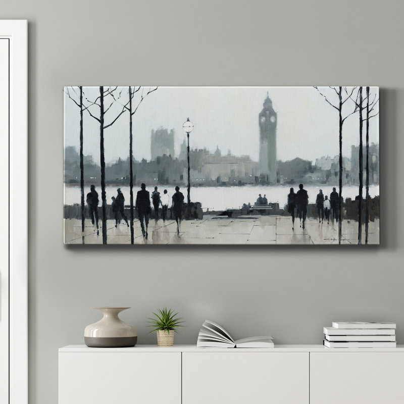 Morning London - reproduction sur toile tendue, H 24 po x l 12 po x P 1 po