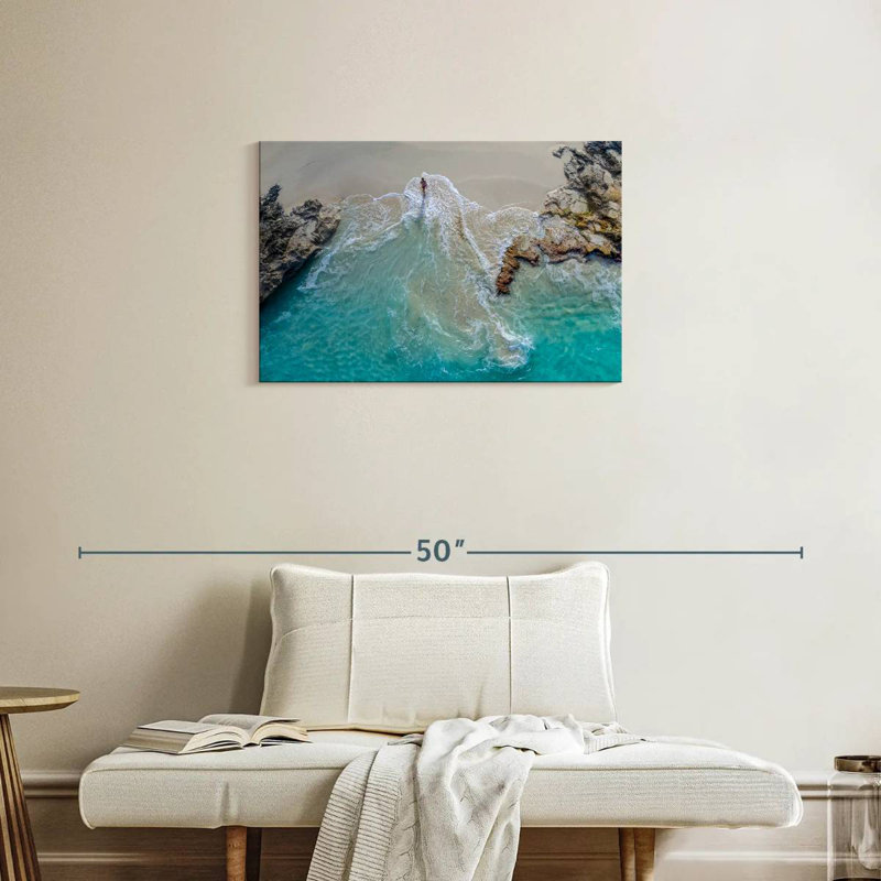 Gillard Blue Coast, île Exuma, H 20 po x l 30 po