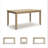 Tymera 6 - Person Four Leg Dining Set
