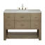 Meuble-lavabo simple 48 po avec comptoir en quartz Lucian-115046567-130368190