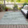 Machine Washable Indoor/Outdoor Xhevrie Mint Rug