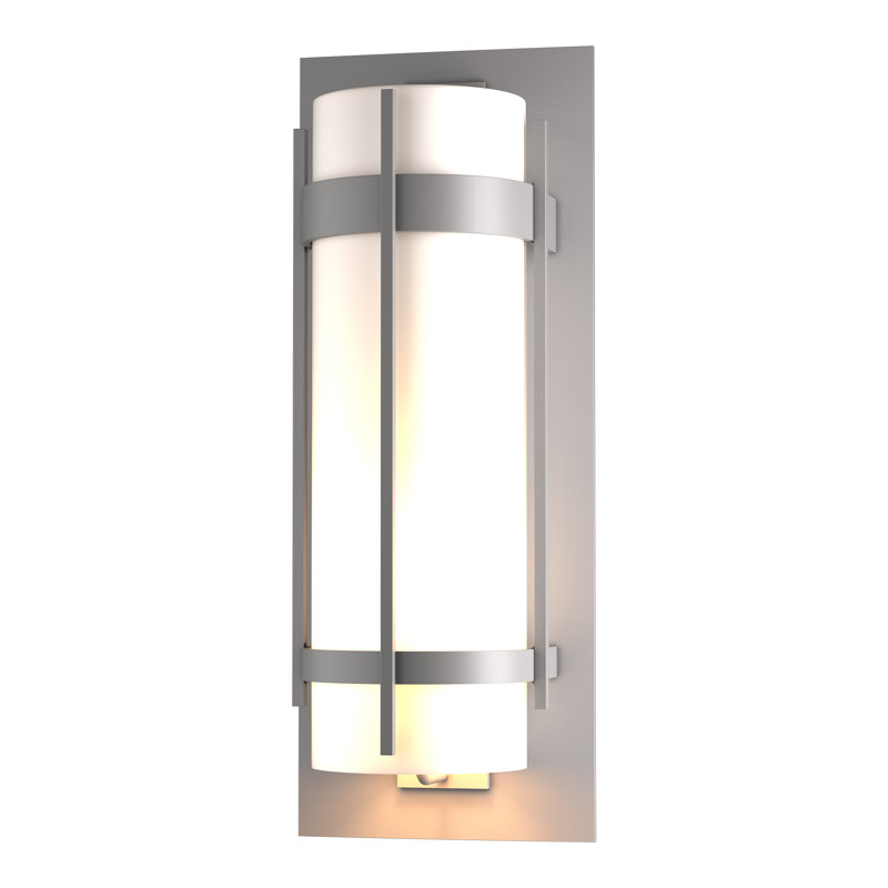 Banded Outdoor Flush Mount, Coastal Burnished Steel, 20.8" H x 7.8" W x 6.5" D