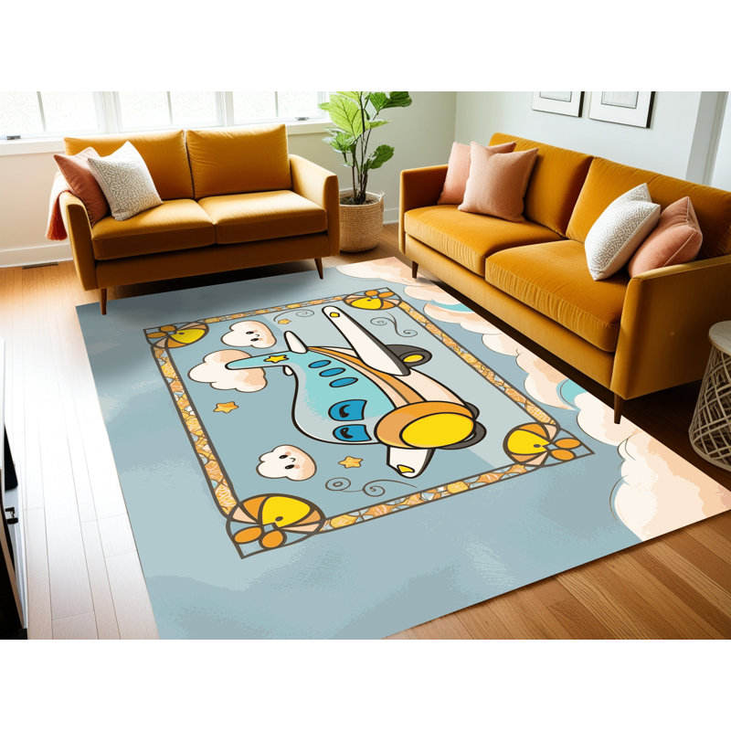 Tapis pour enfants East Urban Home, Rectangulaire 2 pi x 3 pi