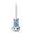 Olga Candle Holder, Light Blue, H: 5.5"-120466954-120466959