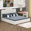 Upholstered Platform Bed, Velvet Cloud Bed Frame-1583696353