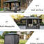 Gazebo 10 x 10 pi, aluminium, pour une expérience de vie en plein air confortable Patio, cour, terrasse, gazebo, aluminium et acier