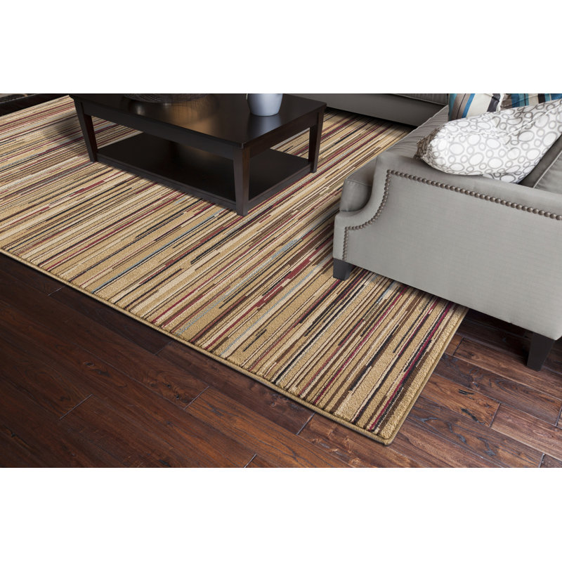 Tapis rayé Edmont, Rectangle 6 pi 7 po x 9 pi 3 po