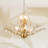 Classic 7 - Light Dimmable Sputnik Chandelier With Crystal Accents