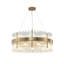 Lustre rond en verre 18 lumières Transitional-48402963