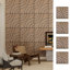 4 Packs Acoustic Wall Panels - Self-adhesive 3d Wood Slat Wall Panel- Peel And Stick Sound Absorbing Panels For Noise Reducing - Feature Wall Decor For Home & Office-119901967