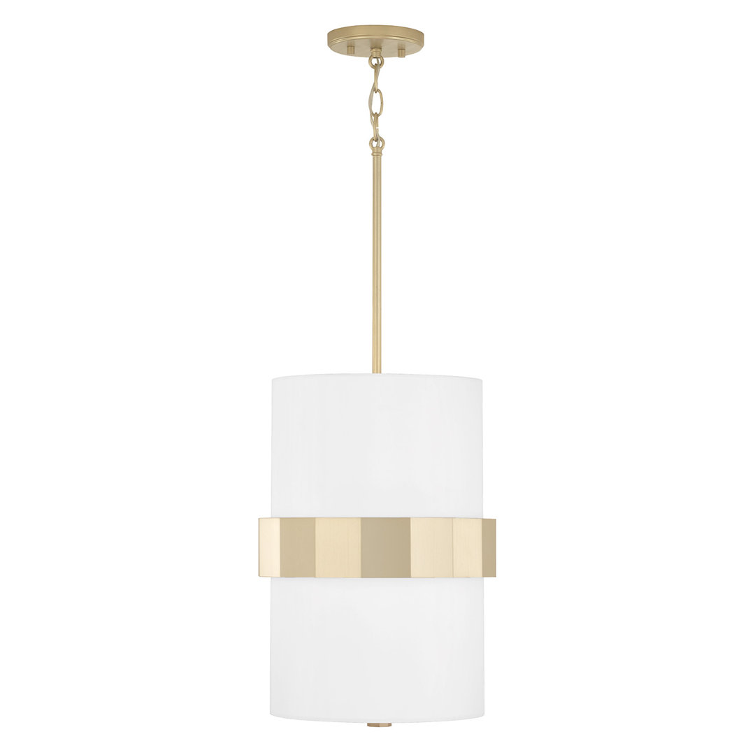 2 - Light Gold Shaded Pendant Capital Lighting