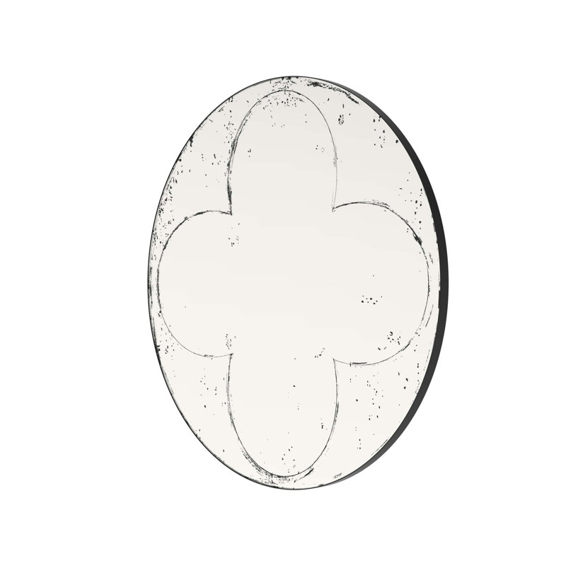 Miroir rond mural avec cadre en fer mince, imagerie haute définition pour une décoration polyvalente dans diverses pièces