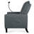 Adult Recliner In Gray - Fabric With Phone Holder And Cup Holder, Adjustable Reclining For A Comfortable Living Room & Bedroom Chairs, Bedroom, Spark-1832383175