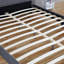 Cadre de lit double avec tête de lit Agamjit | Structure de lit plateforme tapissier, lattes en bois robustes et structure en métal-965682493