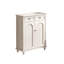 Banc de rangement blanc pour chaussures en bois massif