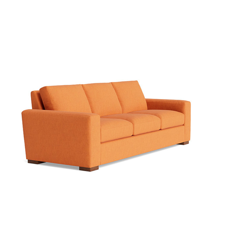 Couch Potato Sofa (95"), Performance Weave - Carrot