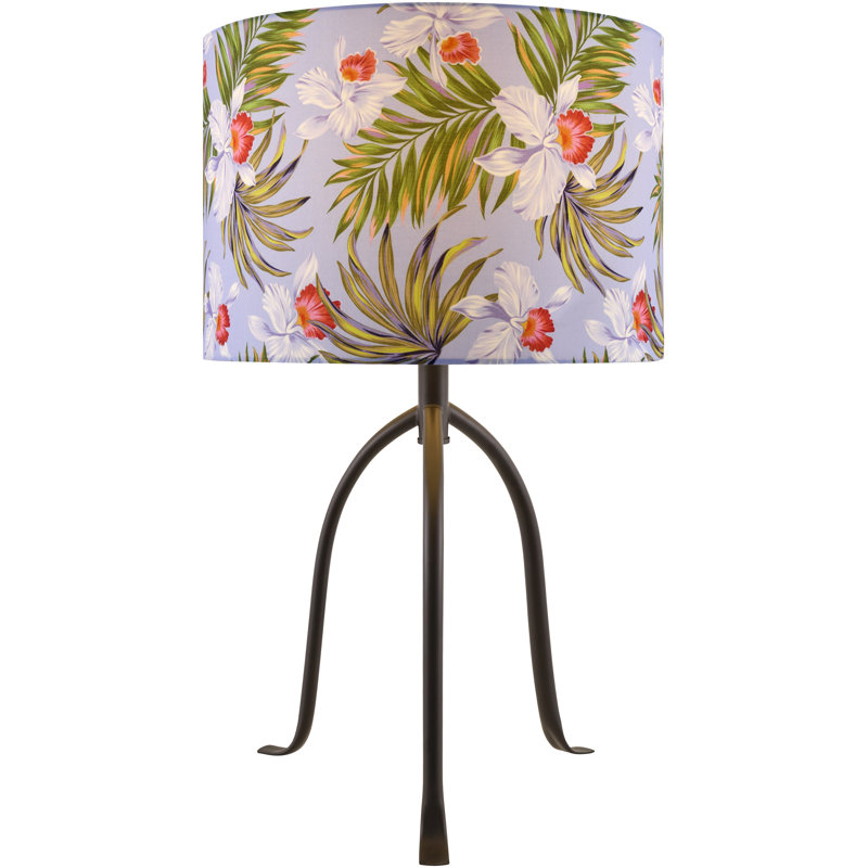 Lampe de table Richawara, Vert / pervenche